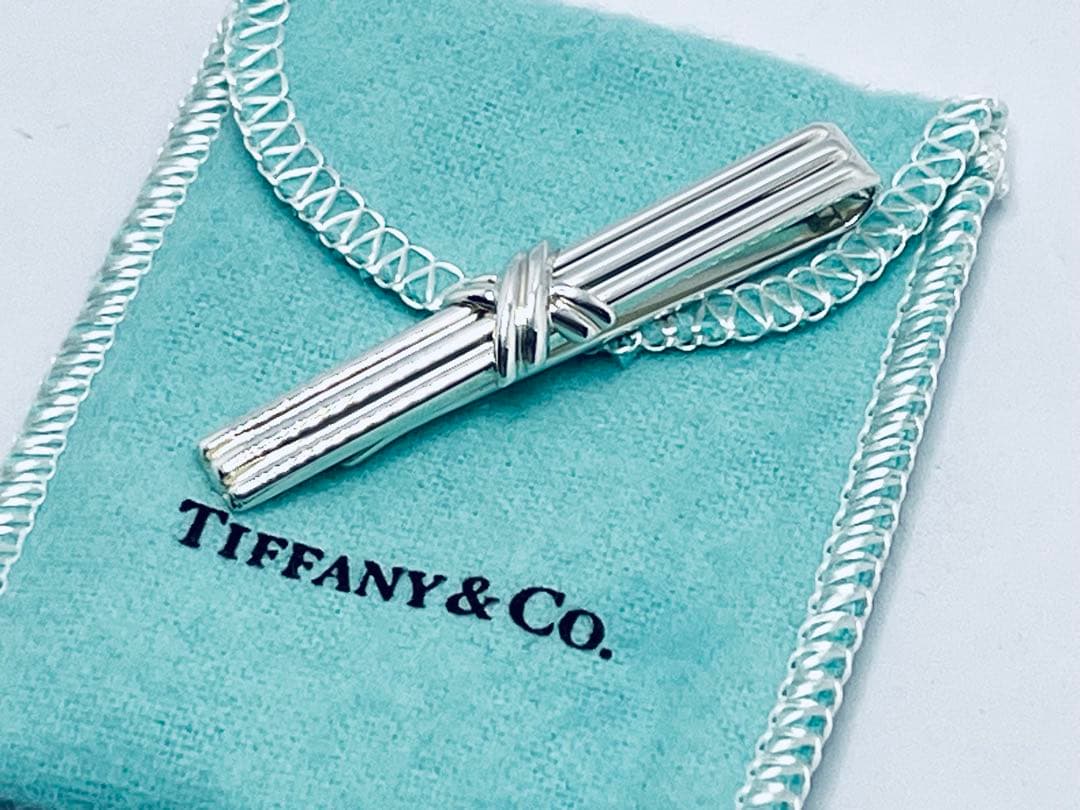 c828 美品　ティファニー　1992 シグネチャー　ネクタイピン　925