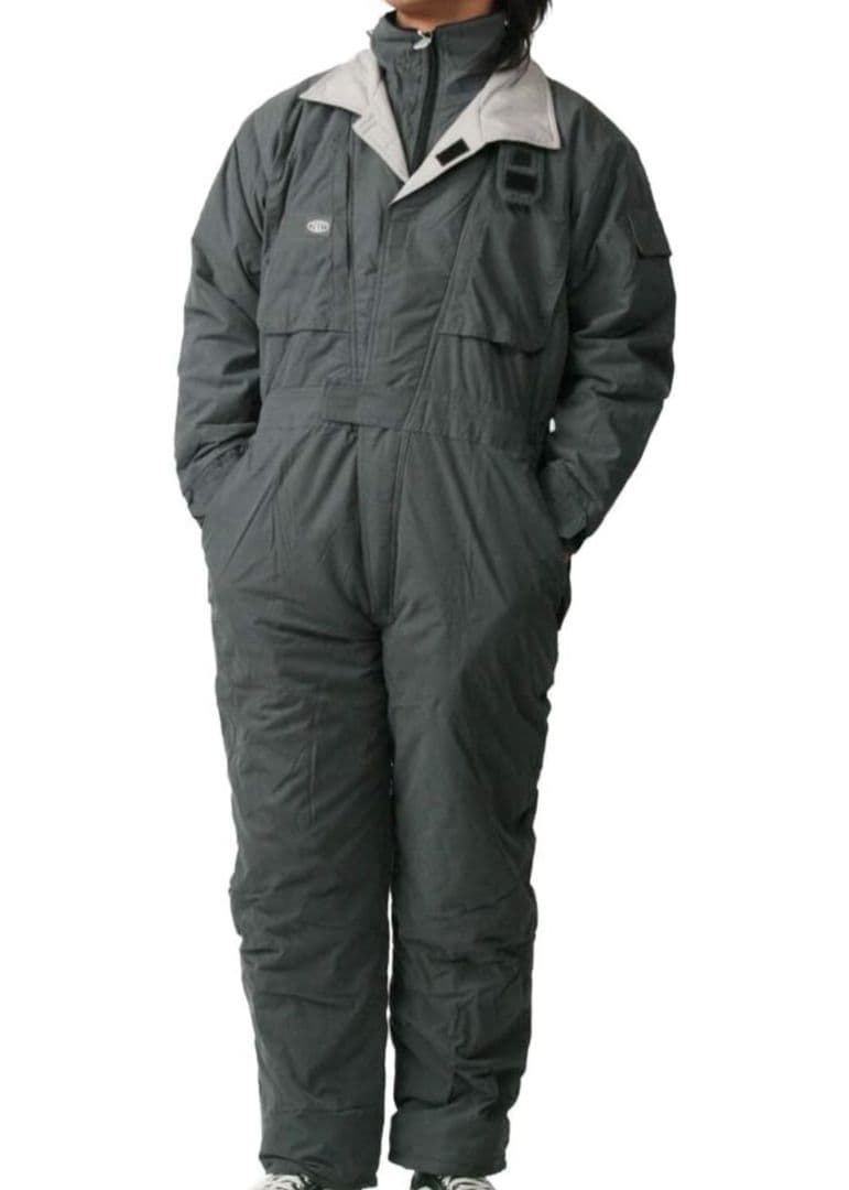 山田辰(YAMADATATSU) 防寒つなぎ服 チャコールグレー