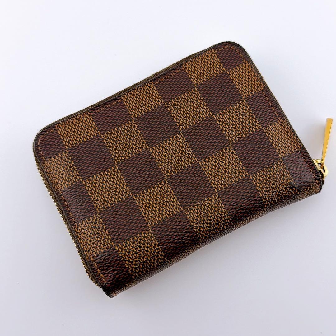 【美品】ルイヴィトン ダミエ ジッピーパース エベヌ 小銭入れ