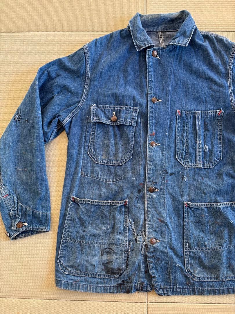 ビッグマックデニムカバーオールBIGMACオアスロウシアーズラングラー