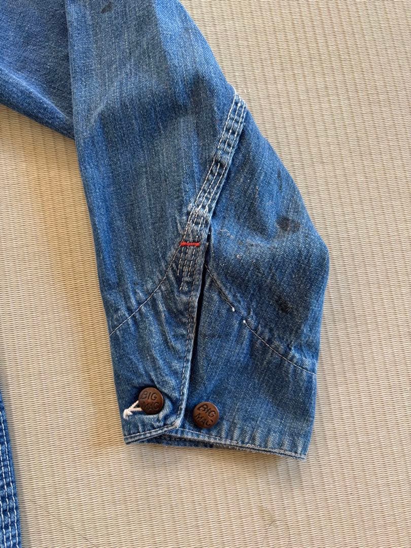 ビッグマックデニムカバーオールBIGMACオアスロウシアーズラングラー