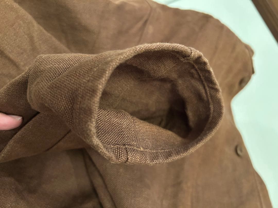 コモリ HEMP DUCK STAND COLLAR JACKET 3