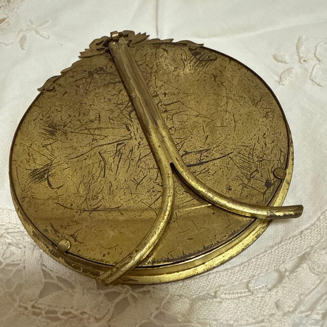 フランス　アンティークフォトスタンド ガラス付き 写真立て フォトガラス