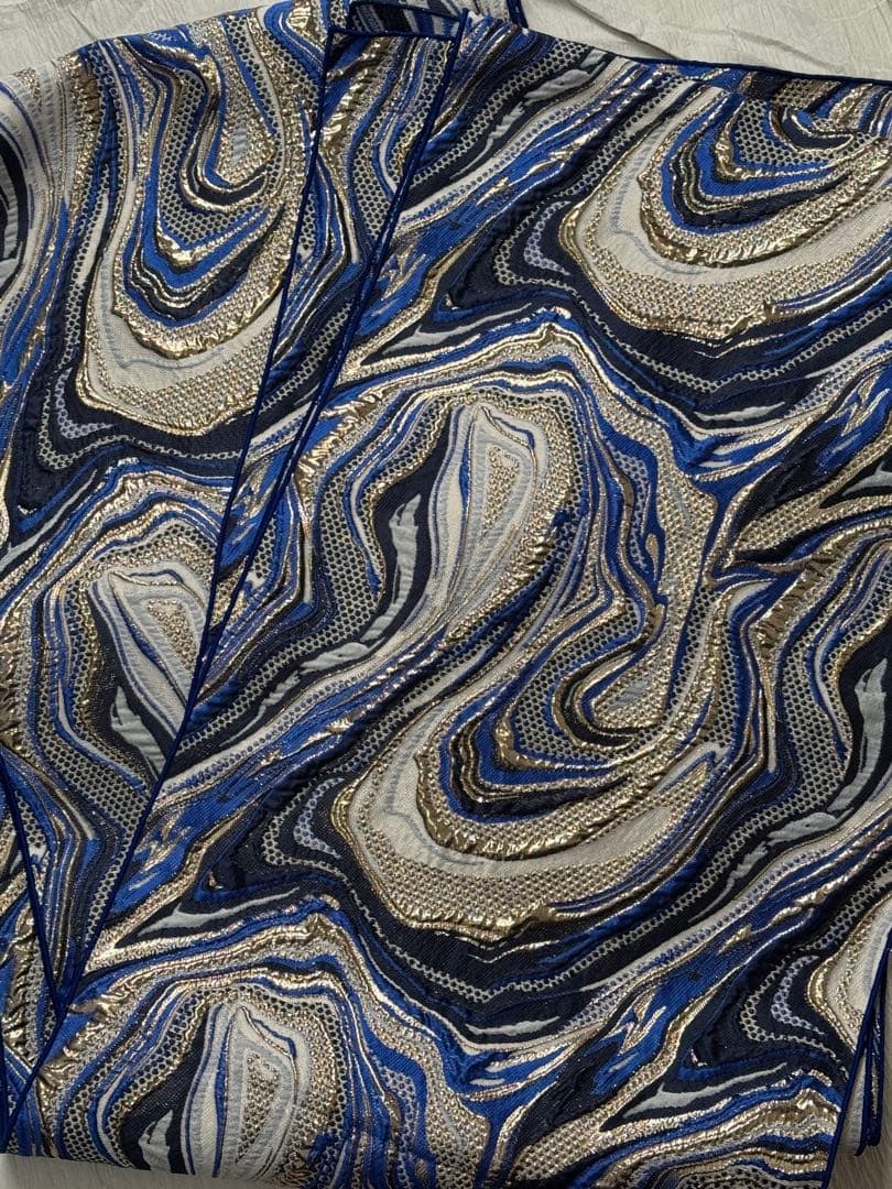 大人兵児帯【オーシャン】【スノーホワイトプラチナシルバー】セット