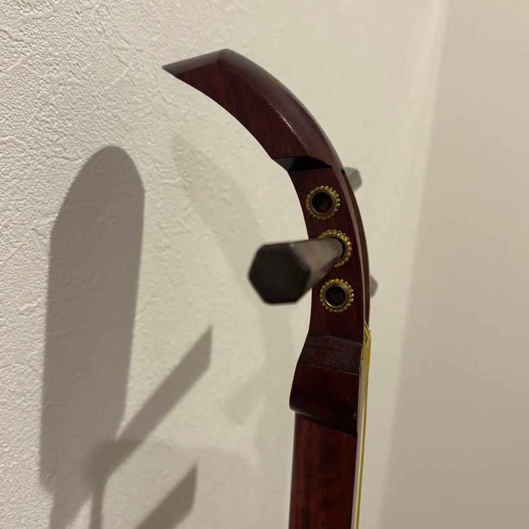 三味線 弦楽器　バチ2本　木製スタンド付き