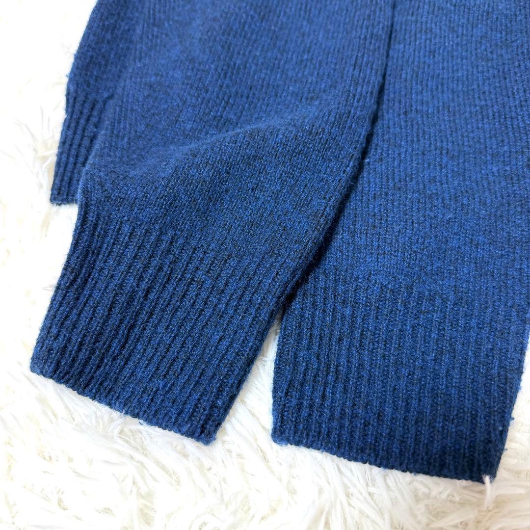 マーガレットハウエル カシミヤ クルーネック ニット ネイビー L