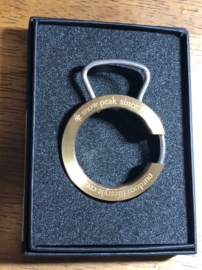  Peak スノーピーク 株主優待 リングキーホルダー 真鍮