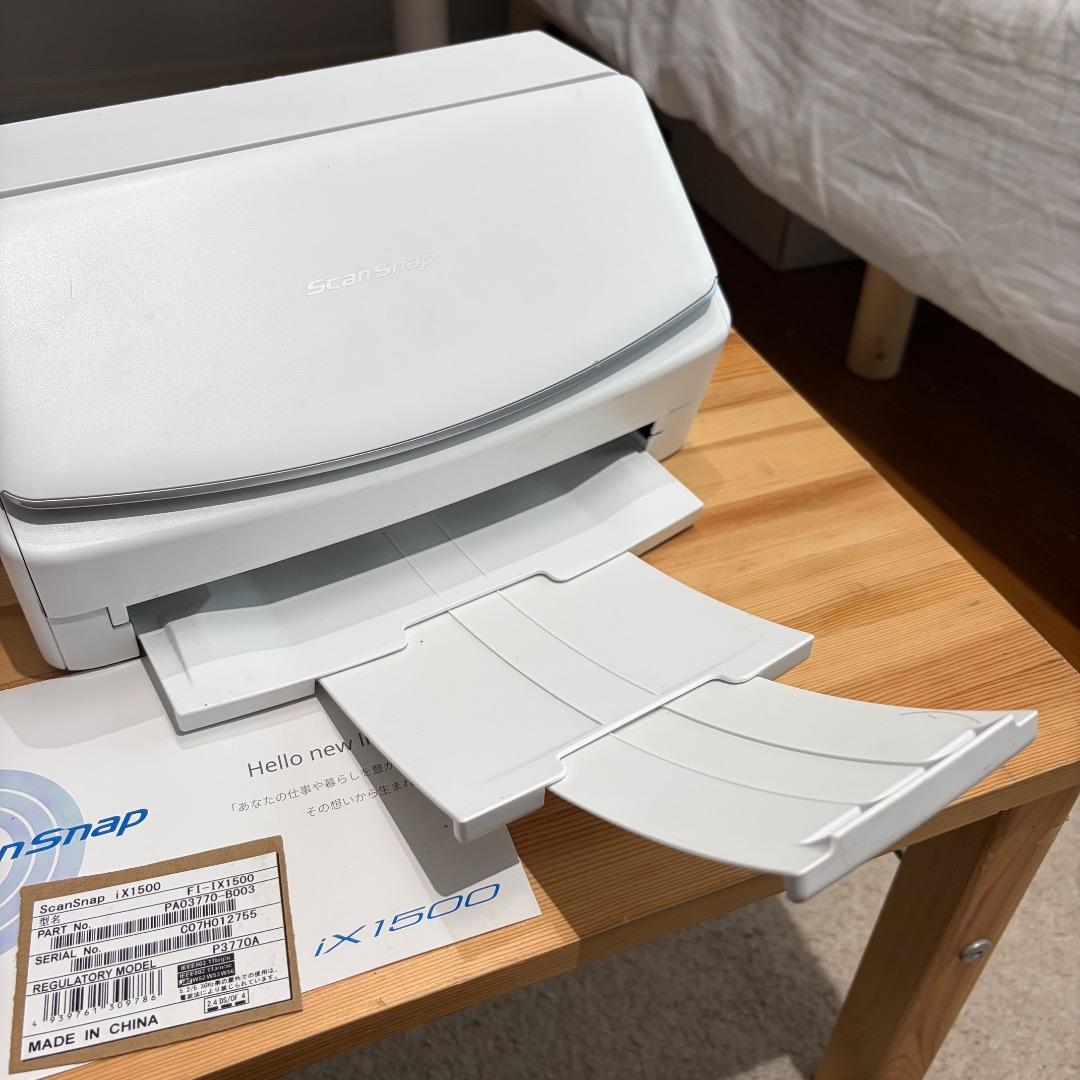 T*5様 ScanSnap ix1500 スキャン枚数 3722枚
