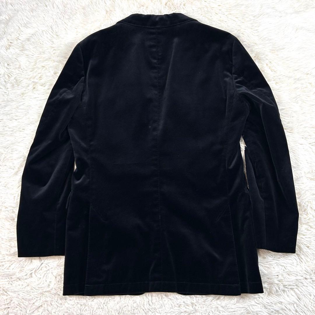 極美品 バーバリーブラックレーベル ベロアテーラードジャケット ノバチェック L