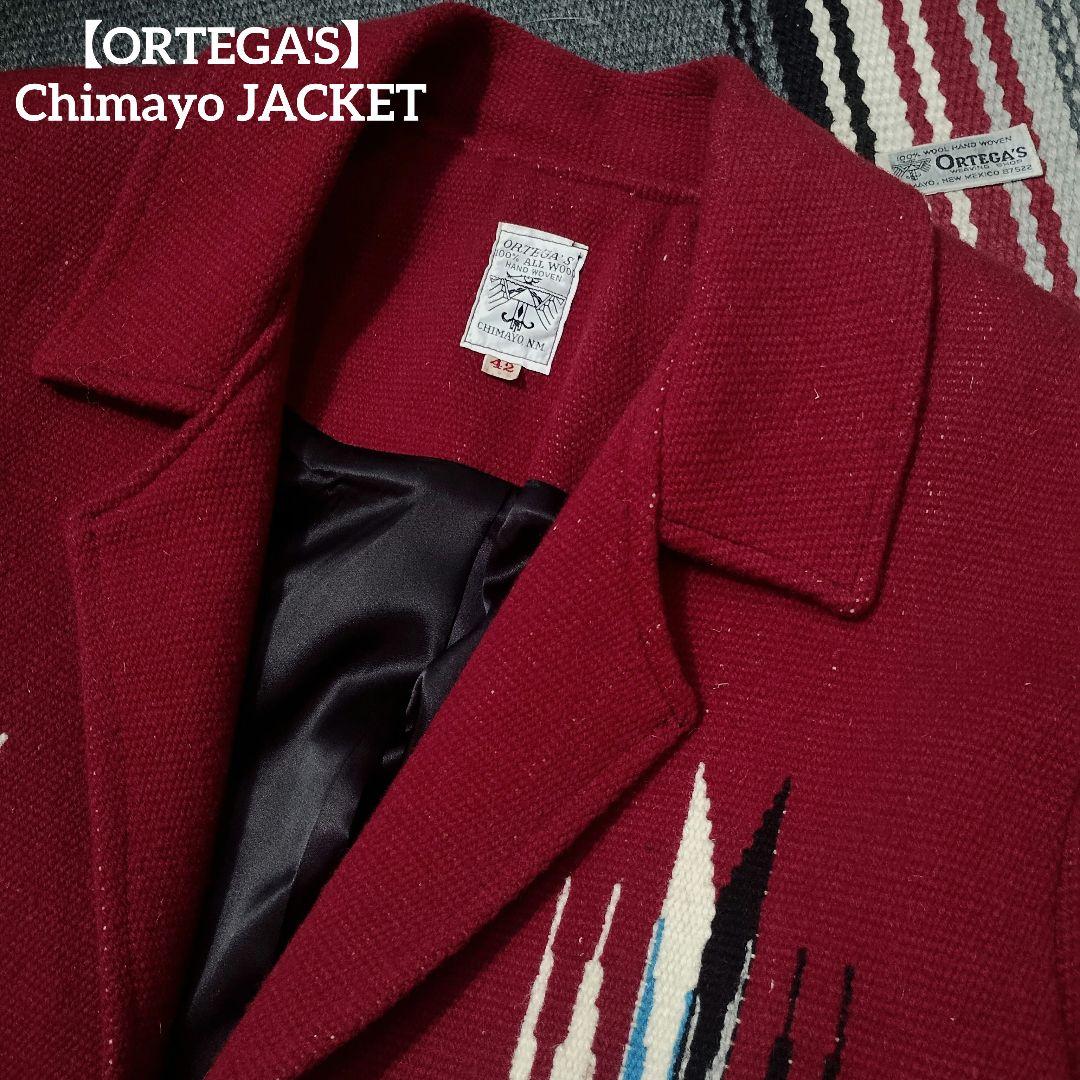 2/11日限定価格【ORTEGA'S】オルテガ チマヨジャケット ワインレッド