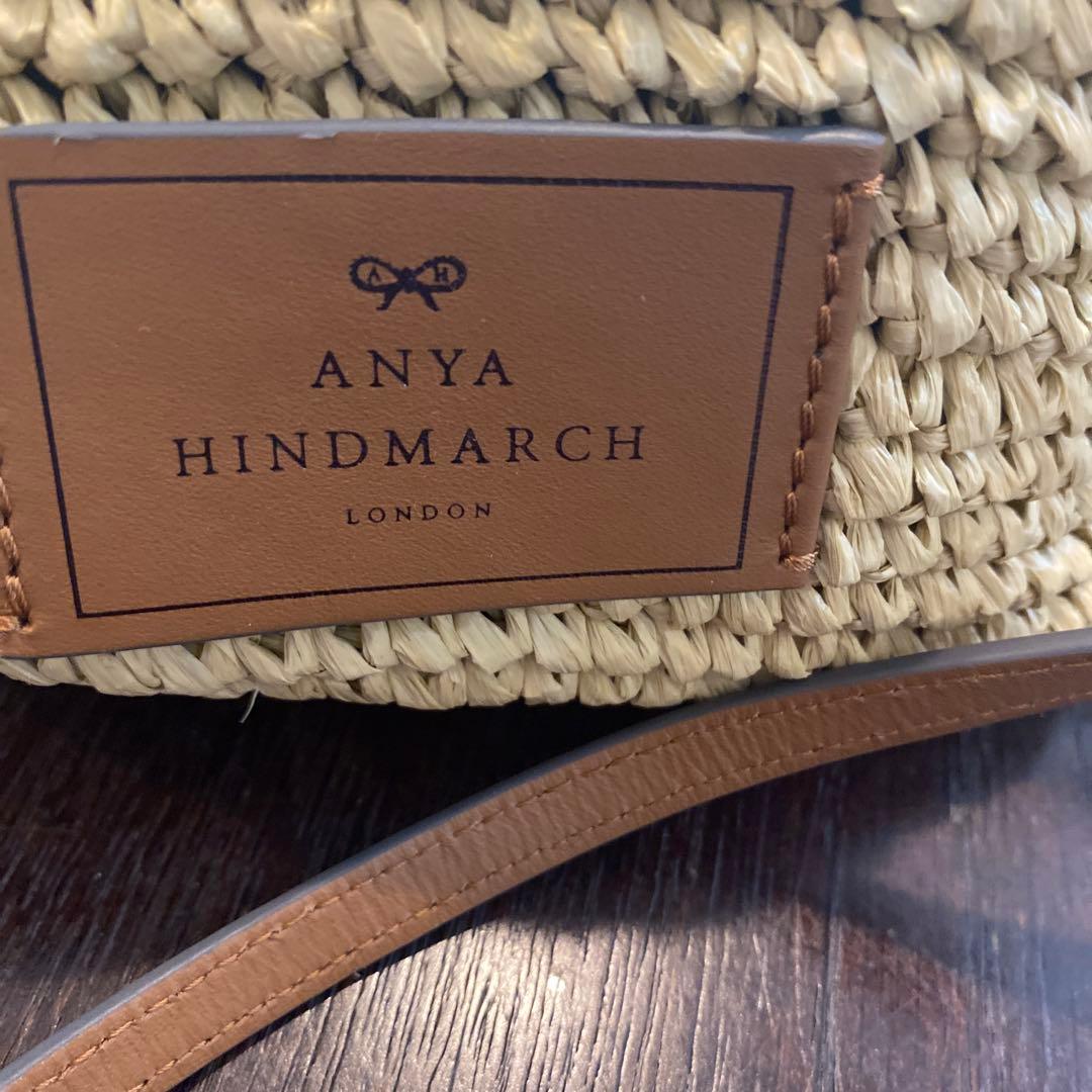 ANYA HINDMARCH ベージュ かごバッグ美品