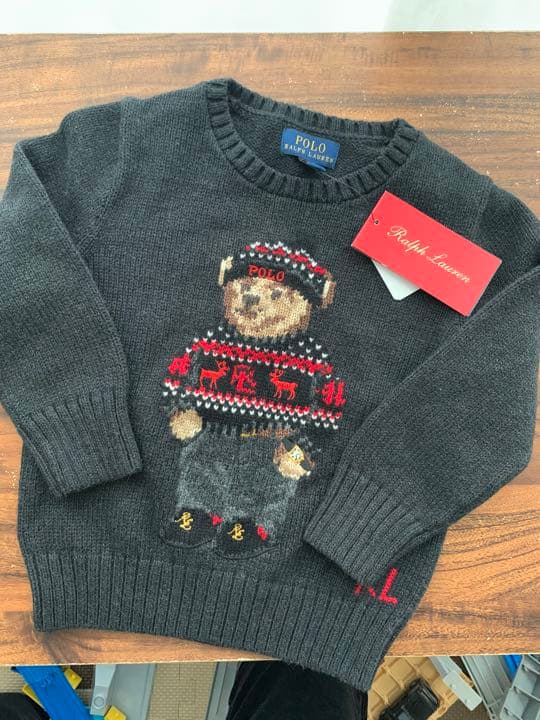 【新品未使用】ポロベア poloラルフローレン セーター ニット ブラック