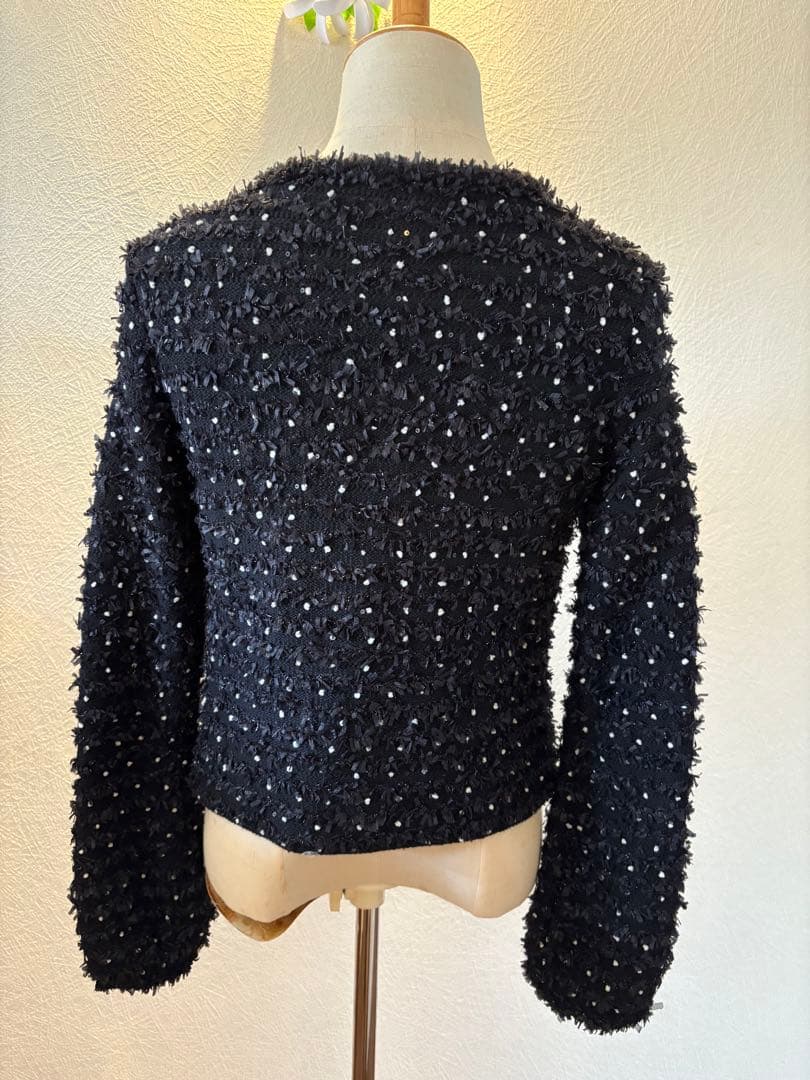 美品⭐︎René カーディガン 34 トップス　ニット　ブラック