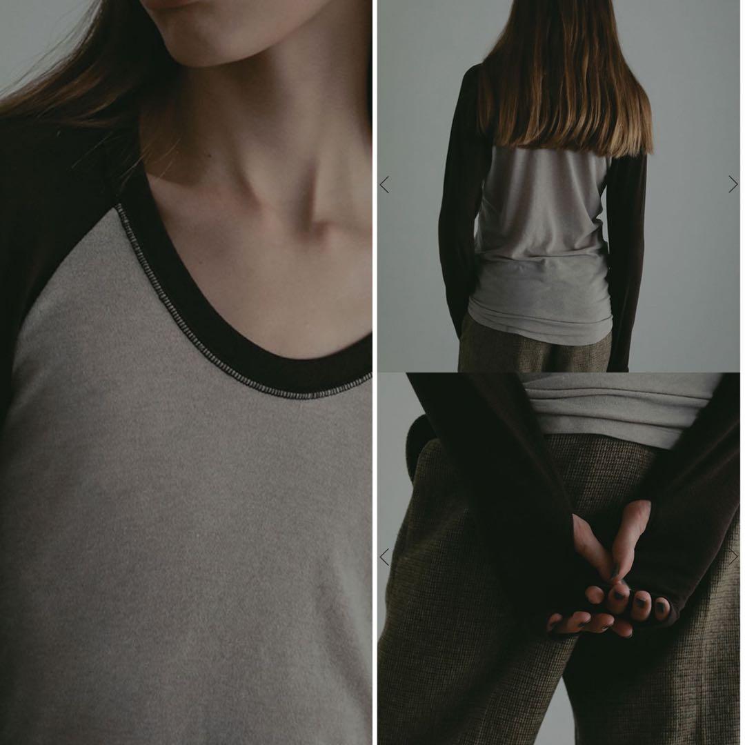 ETRE TOKYO 25AW ソフトフライスラグランロンTee ブラウン