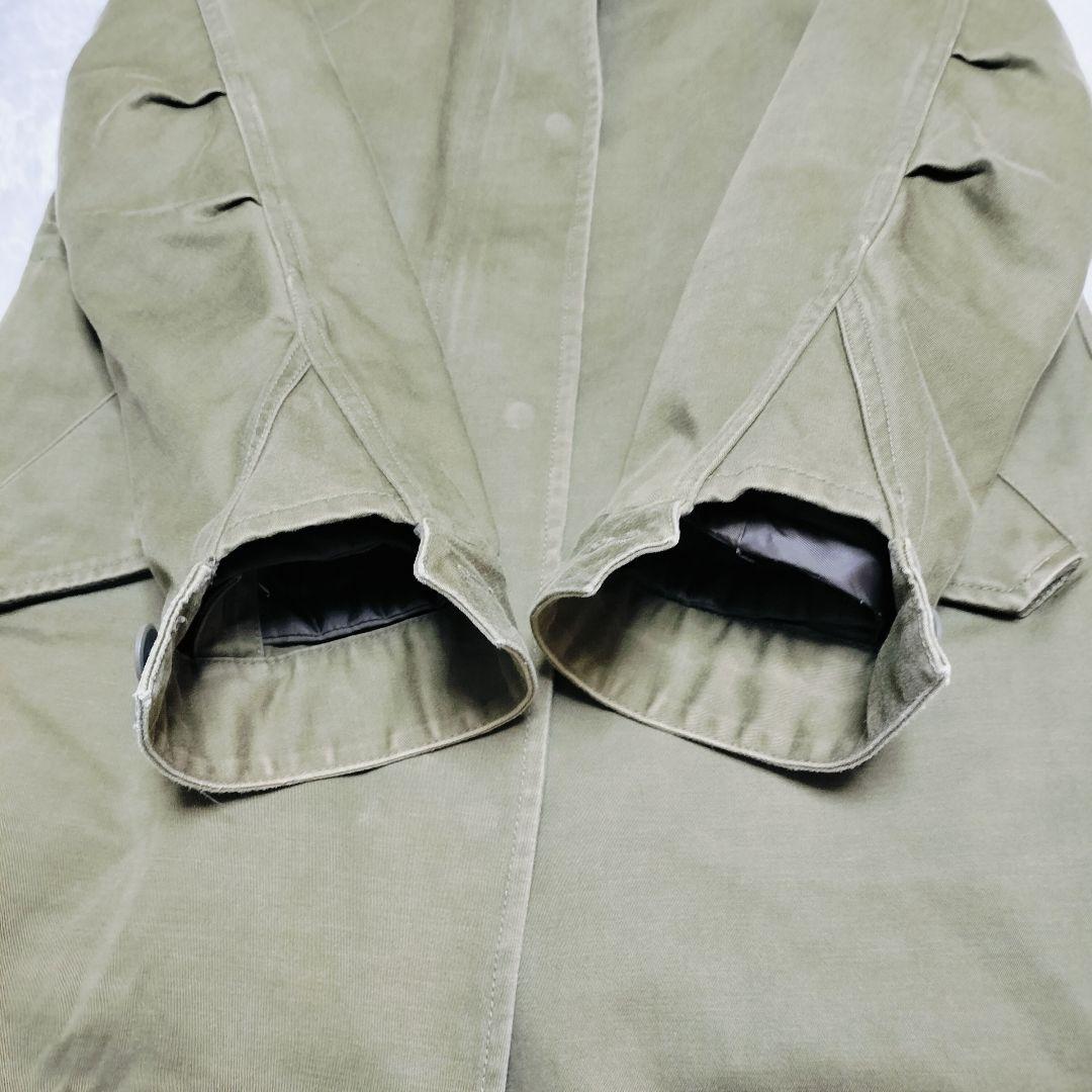 フレッドペリー モッズコート ライナー ストライプ 刺繍 カーキ 10 L