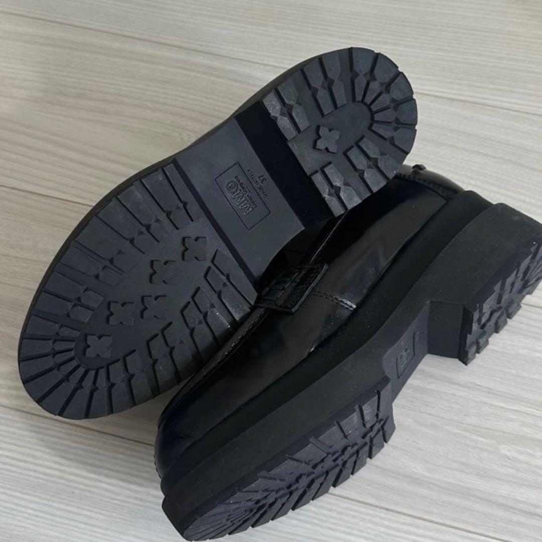 美品 MM6 マルジェラ 厚底 ローファー ブラック　37 24cm
