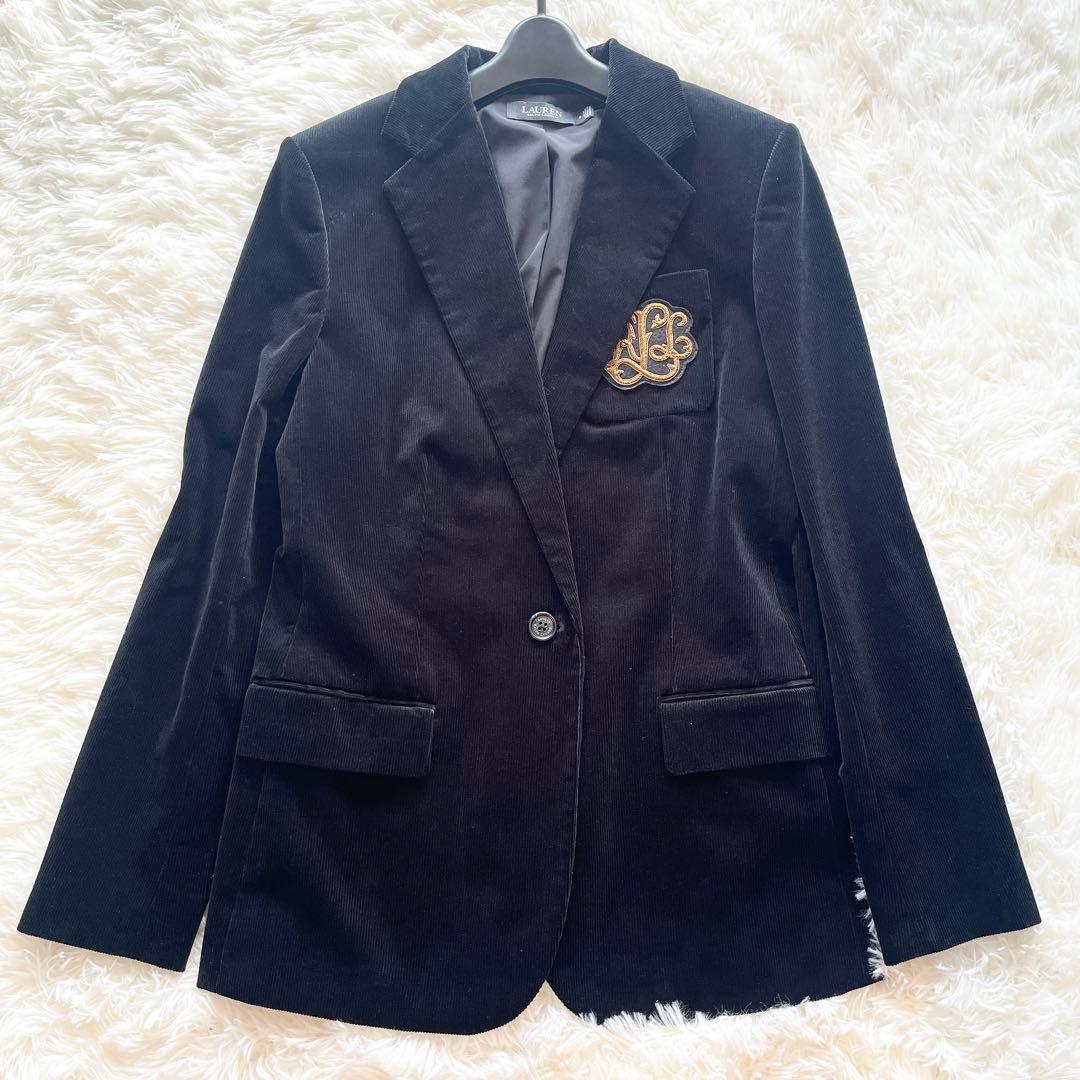 極美品　ローレンラルフローレン　エンブレムワッペン　コーデュロイ　ジャケット