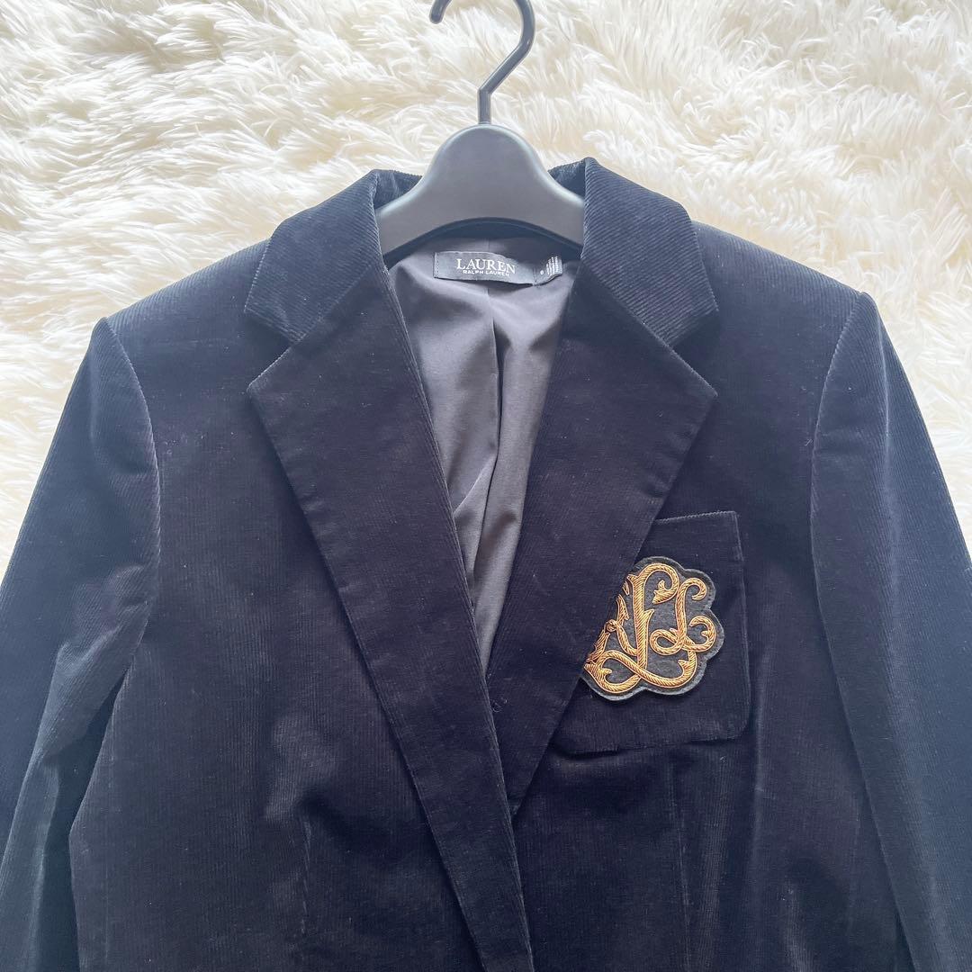 極美品　ローレンラルフローレン　エンブレムワッペン　コーデュロイ　ジャケット