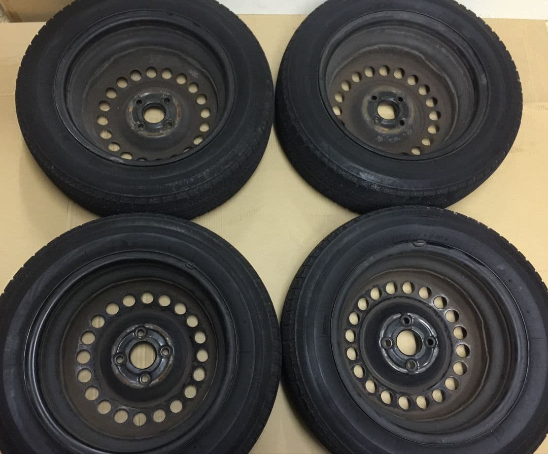 インサイト 純正15インチ スチールホイール 4本 スタッドレス ブリザック