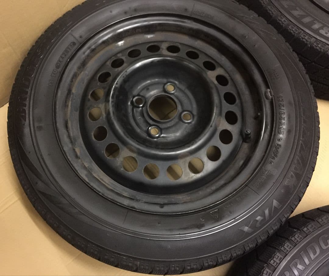 インサイト 純正15インチ スチールホイール 4本 スタッドレス ブリザック