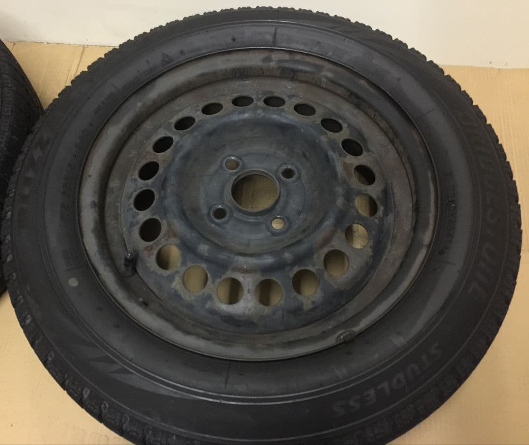 インサイト 純正15インチ スチールホイール 4本 スタッドレス ブリザック