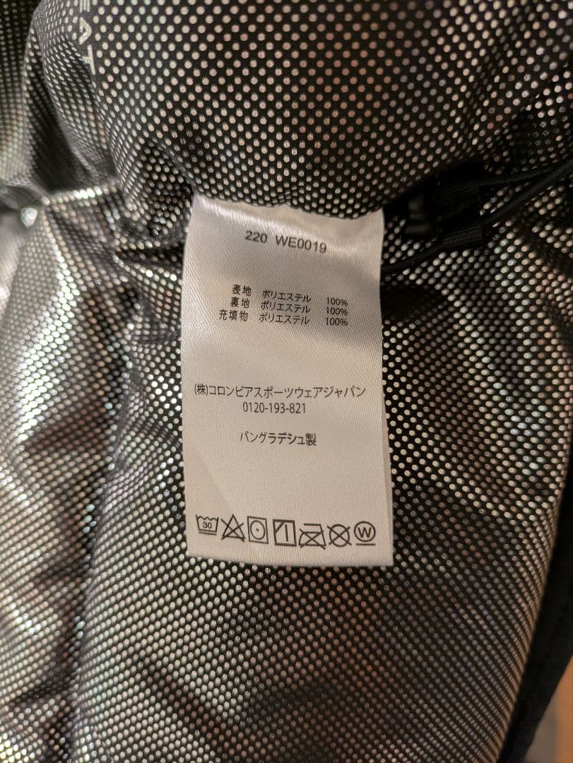 コロンビア　パイクレイクジャケット　WE0019 Mサイズ　黒