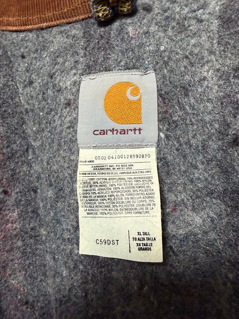 USA製 Carhartt カーハート デニム チョアコート ジャケット