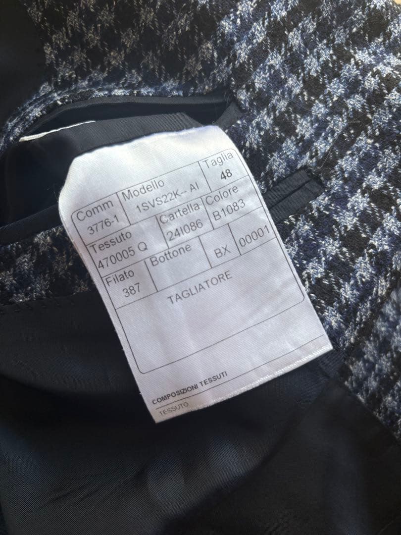 ※ゴルゴ 未使用　タリアトーレ カシミヤブレンド48 ブルーネイビー