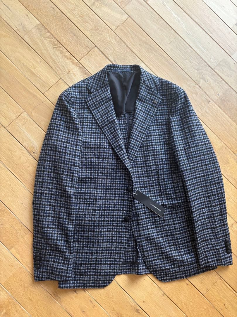 ※ゴルゴ 未使用　タリアトーレ カシミヤブレンド48 ブルーネイビー