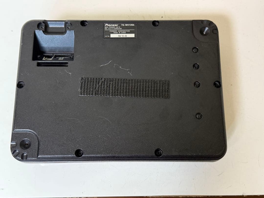 Carrozzeria カロッシリア　TS-WX120A サブウーファー