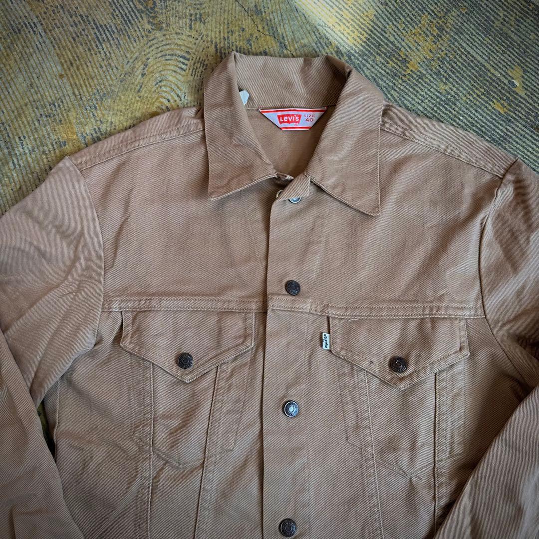 美品 Levi's 70s 【40】コットン ジャケット ベージュ USA