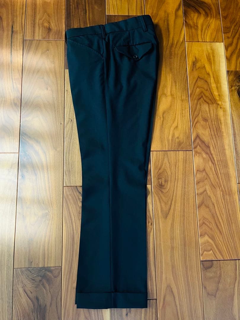 kolor 23ss ネイビースラックス　トロピカルウール　フレア