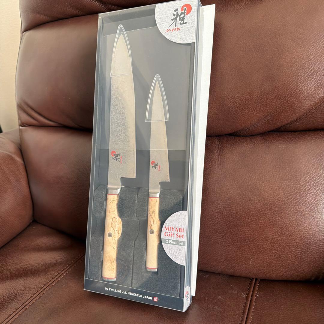【新品・未使用】ミヤビ（MIYABI）5000MCD包丁二本セット