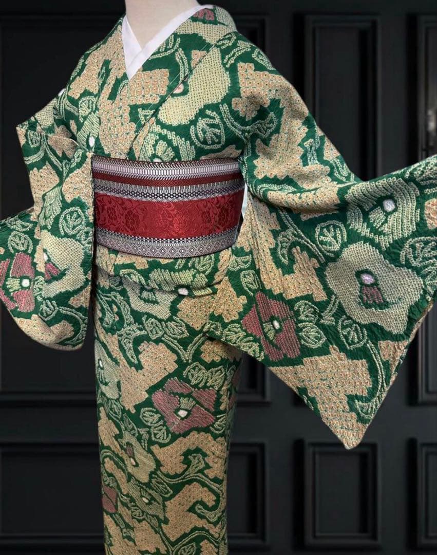 2点セット 新品✨美品✨有松鳴海絞り浴衣　椿の花