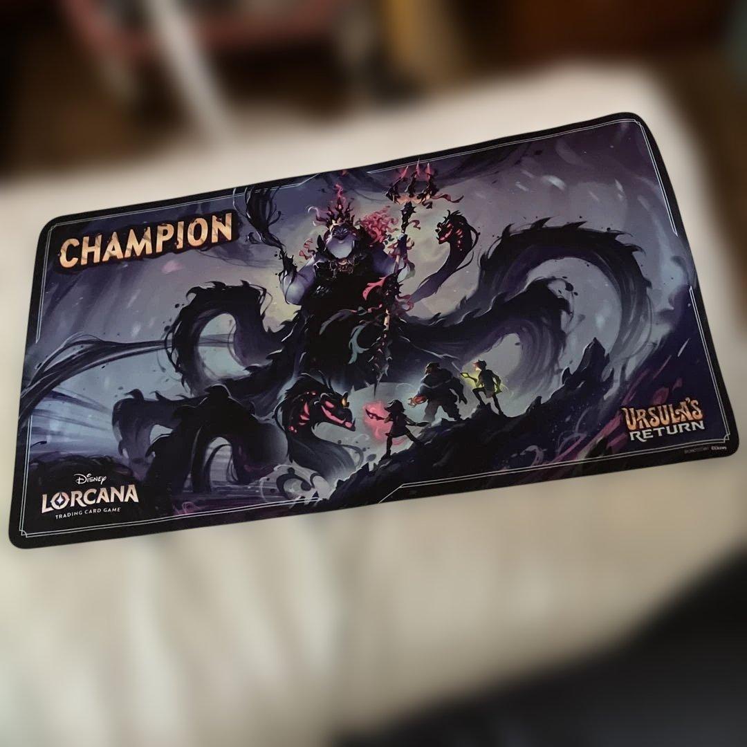 超希少 海外限定 ロルカナ アースラ チャンピオン プレイマット ディズニー