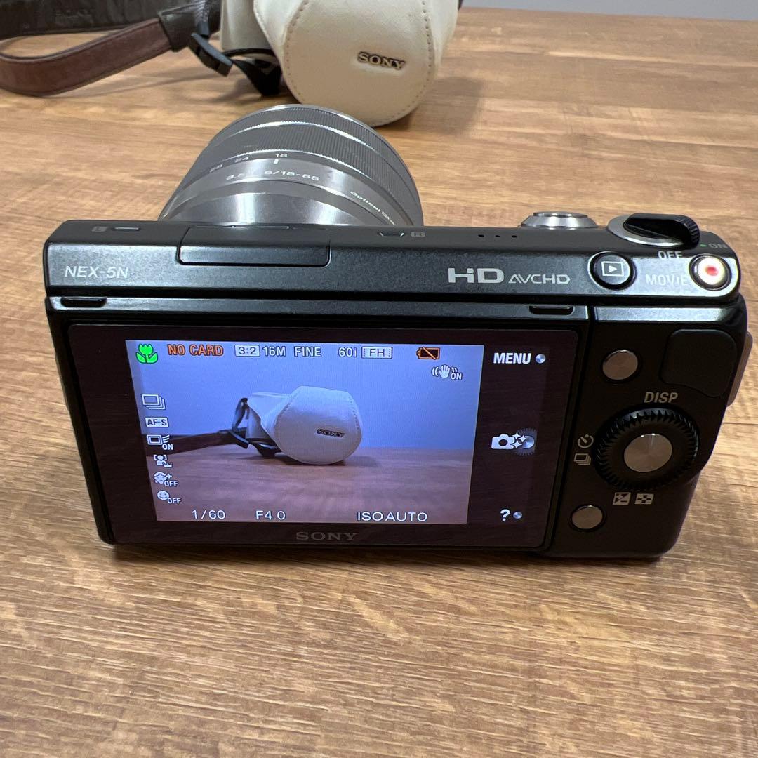 美品 動作確認済 Sony α NEX-5N 18-55mm 純正ケース付