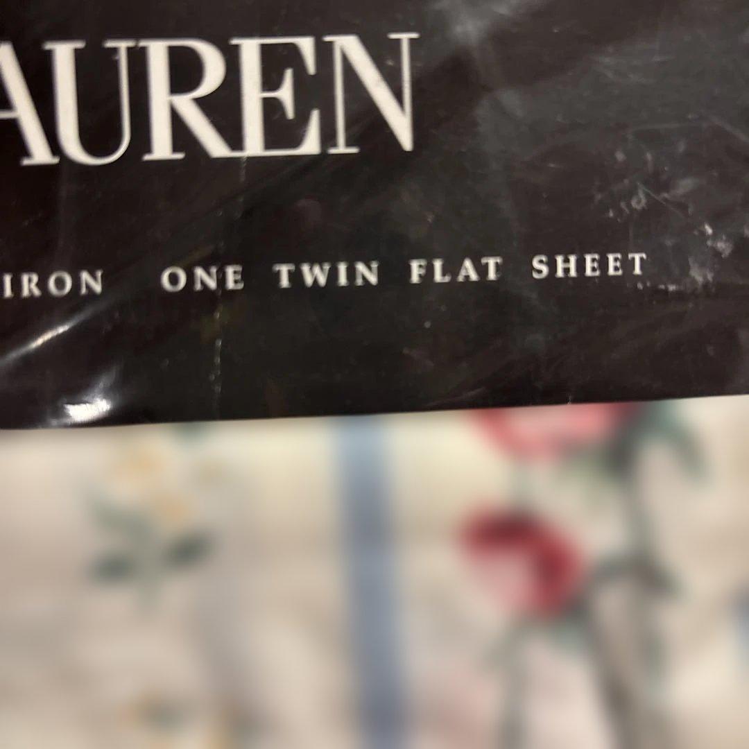 Ralph Lauren 花柄シングルフラットシーツ