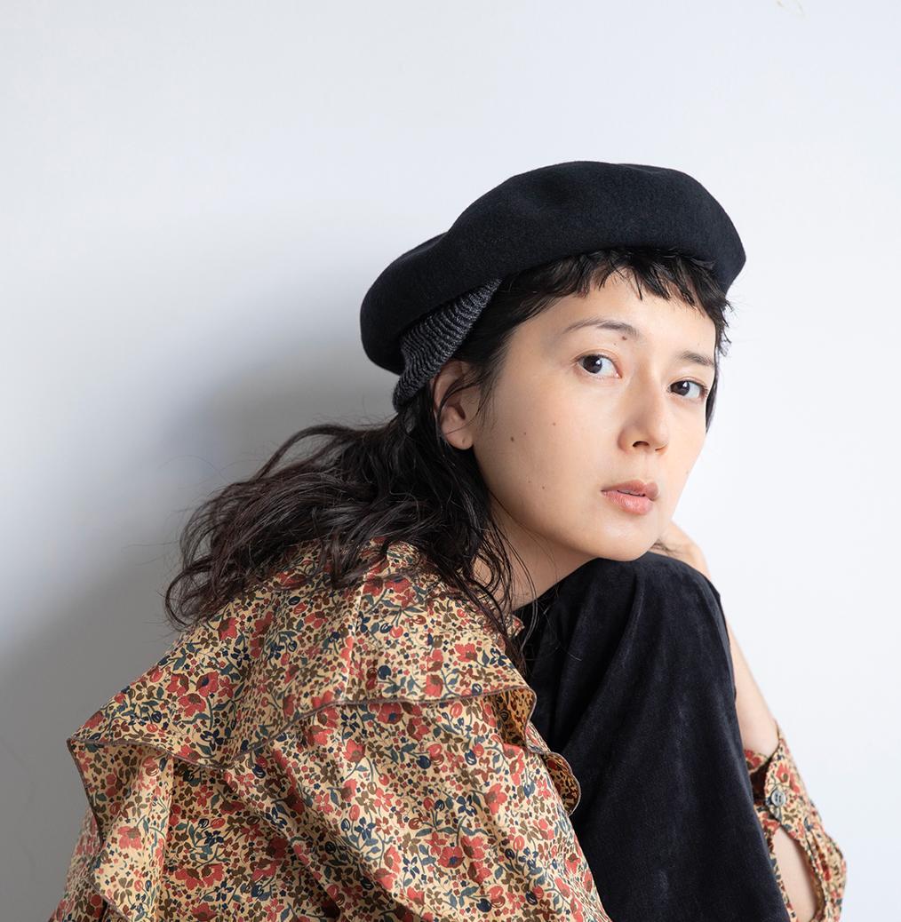 chisaki チサキ ウールフエルトベレー puka　ブラック