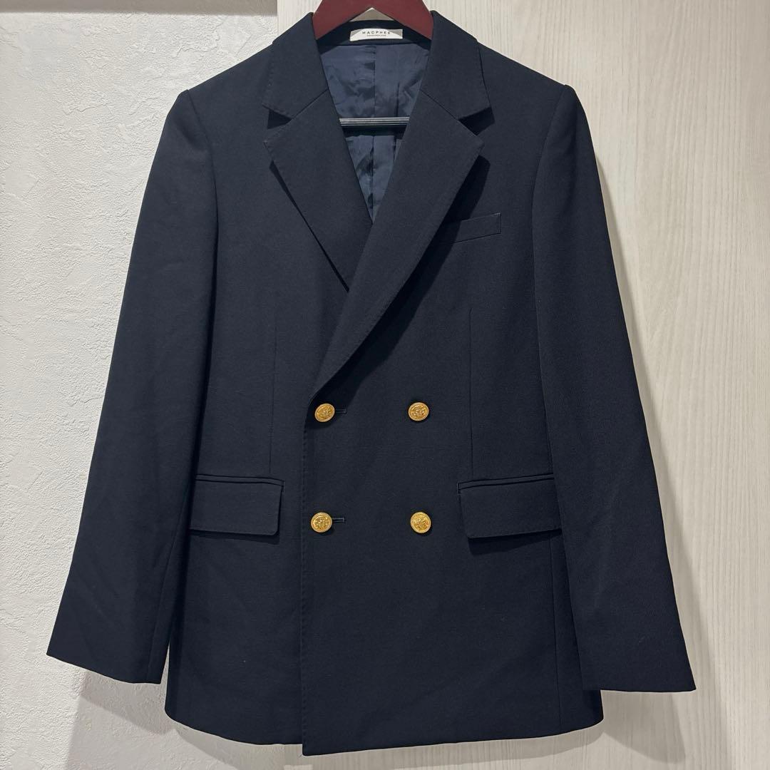 MACPHEE ビンテージギャバジン ダブルブレストジャケット 36 128
