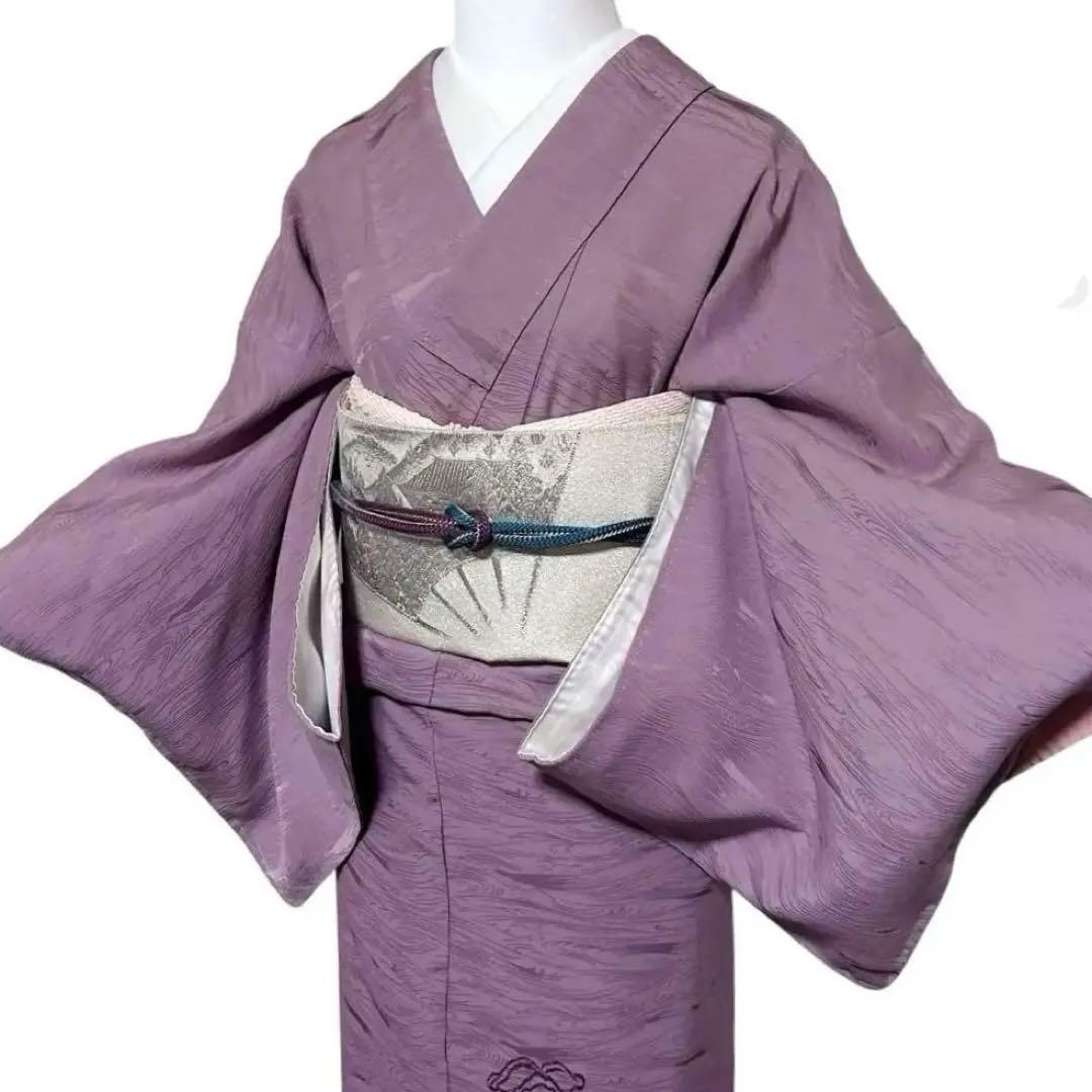 コ*)様 未使用　新品　美品　袷　正絹　色無地　絵羽色無地　フルセット　4点