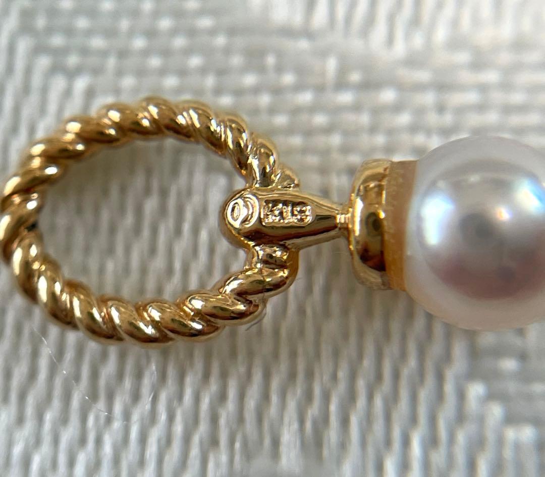 TASAKI タサキ チャーム K18 ペンダントトップ パール