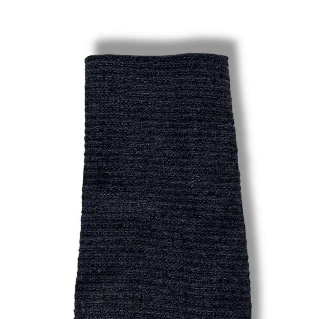 美品 ANAYI アナイ ツイード ジャケット ノーカラー 38 フォーマル