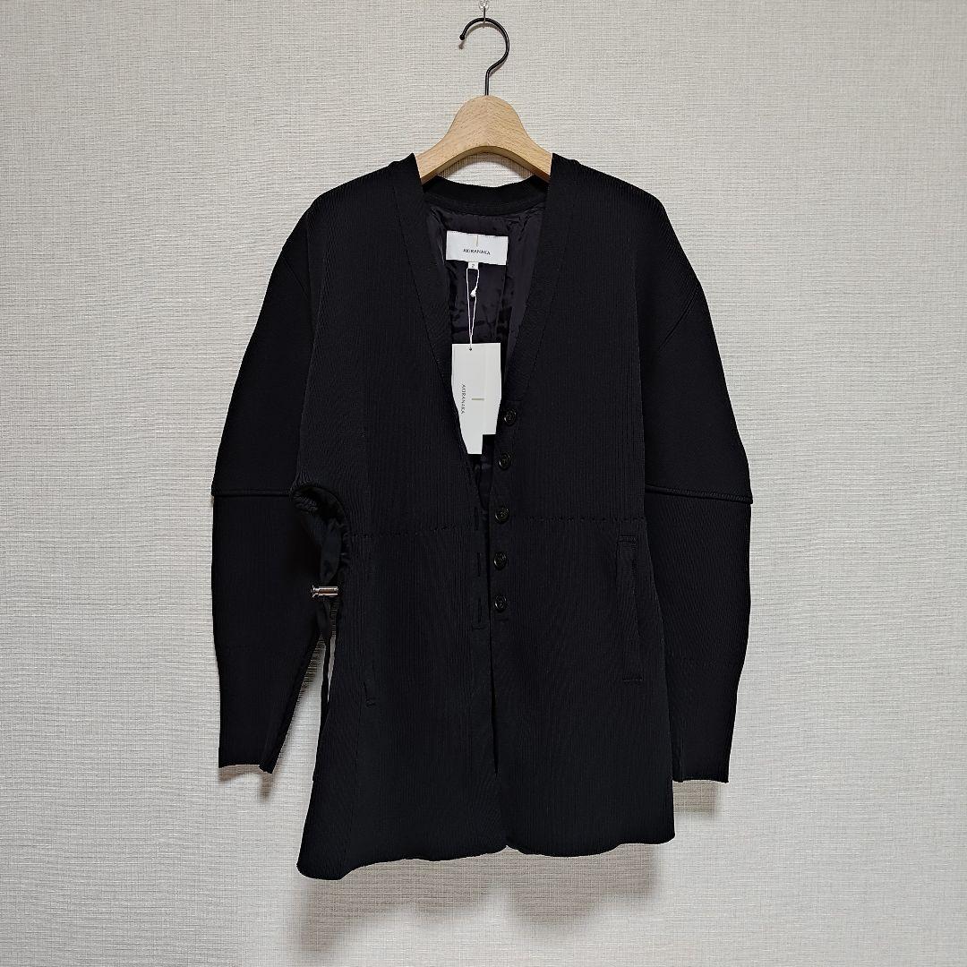AKIRANAKA ブラックカーディガン サイズ2