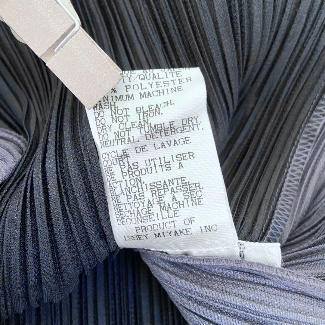 ISSEY MIYAKE PLEATS PLEASE ハイネック　バイカラー長袖