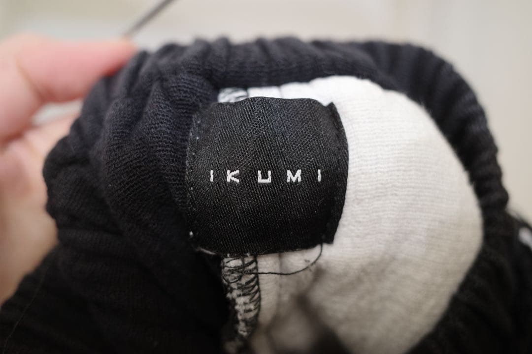 【美品】IKUMI 再構築パッチワークパンツ モノトーン