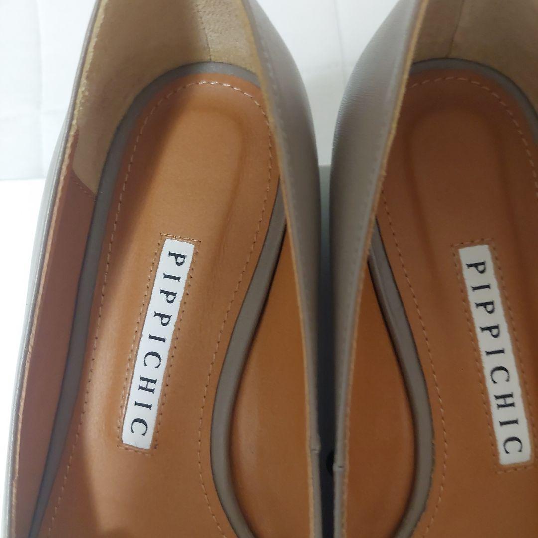 ９/5まで出品、最終お値下げ:ピッピシック　ビジュー　　フラットパンプス　36