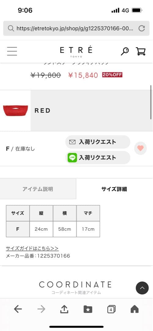 etretokyo ラフィアバッグ　未使用