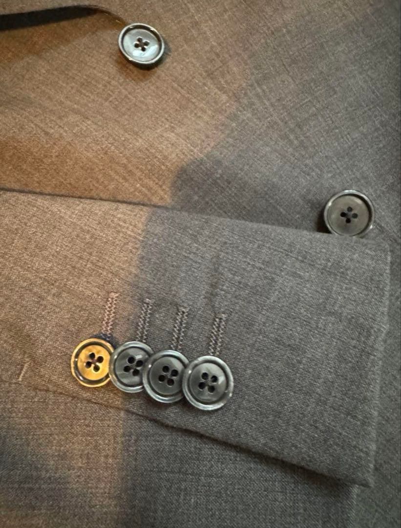 LARDINI トラベルパッカブル　グレー スーツ　セットアップ　収納ケース付き