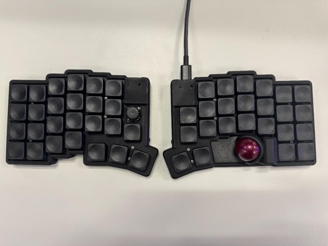 Glove51tb 完成品 低背トラボ ロープロファイル 無線接続 ブラック