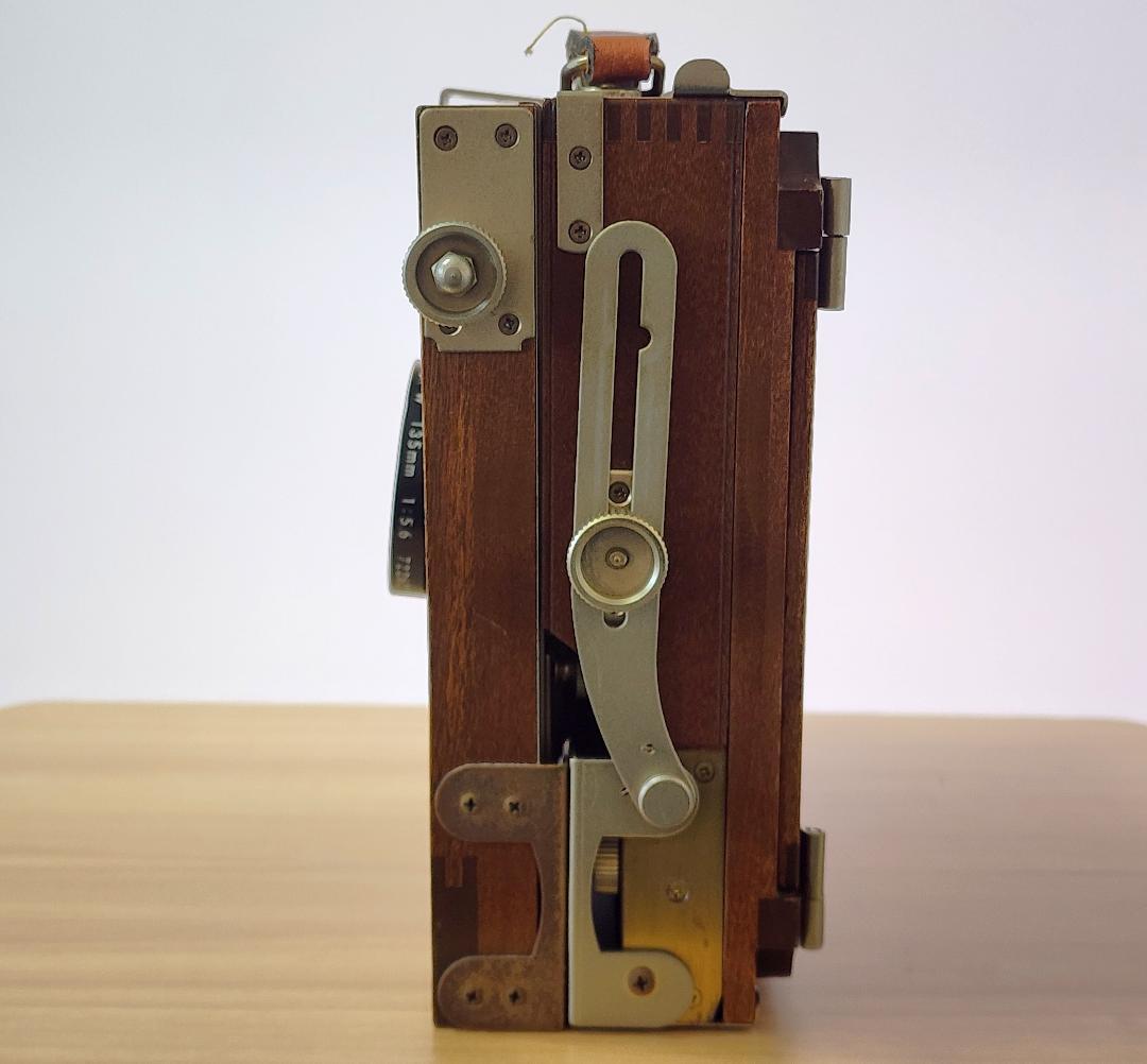 長岡4x5木製カメラ＋Nikkor-W 135mm F5.6＋フィルムホルダー
